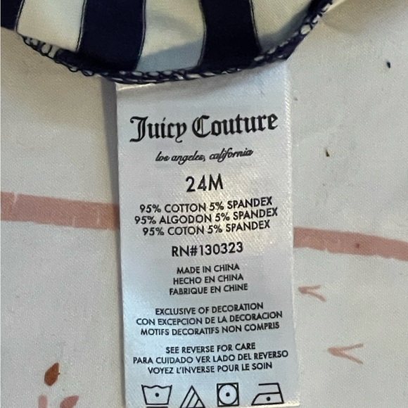 5 for $25. Juicy Couture Blue Striped Tank 24 month - Picture 3 of 5
